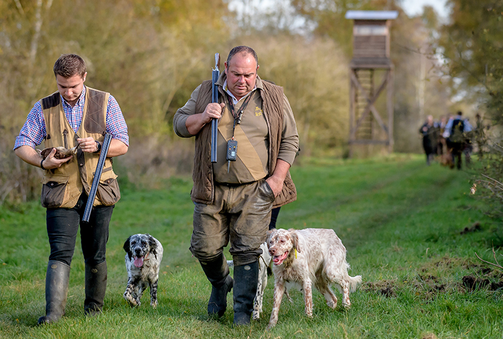 Père et Fils revenant de la chasse